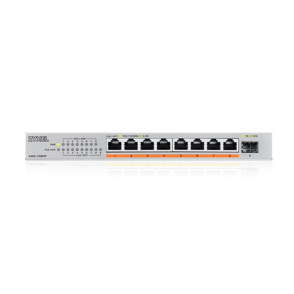 Zyxel Switch Xmg-108 8 Port 10 2,5g Multigig Poe++ Unmanaged