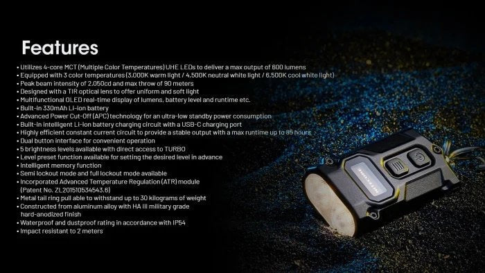 EAN 6952506408917 - Nitecore TINI3 Negro Linterna de llavero LED imagen 3