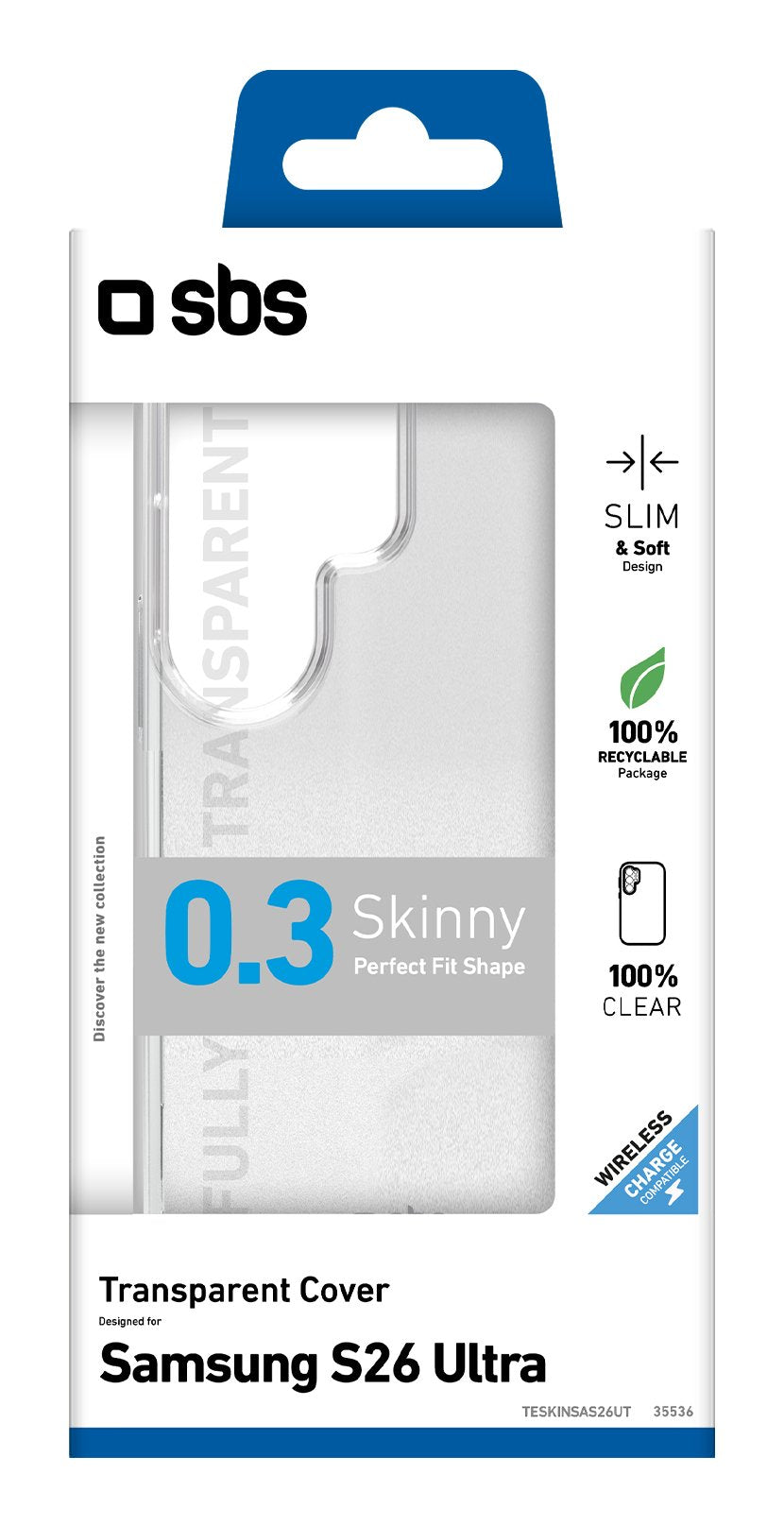 Sbs Skinny Cover Galaxy S26 Ultra Transparent