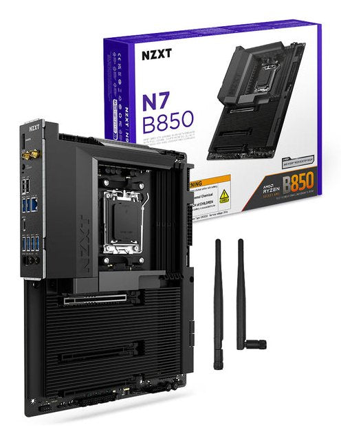 Nzxt N7 B850 Wifi Black Ddr5 Am5 Black Cover N7-B85xt-B1 Retail