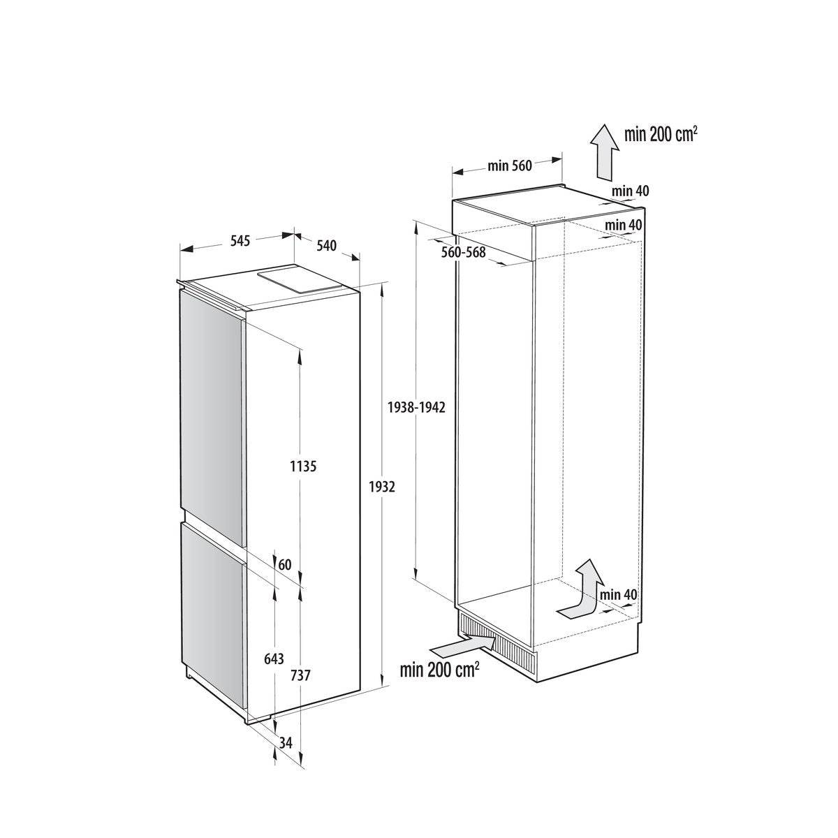 EAN 3838782838385 - Gorenje NRKI519E41 Integrado 284 L Blanco imagen 1