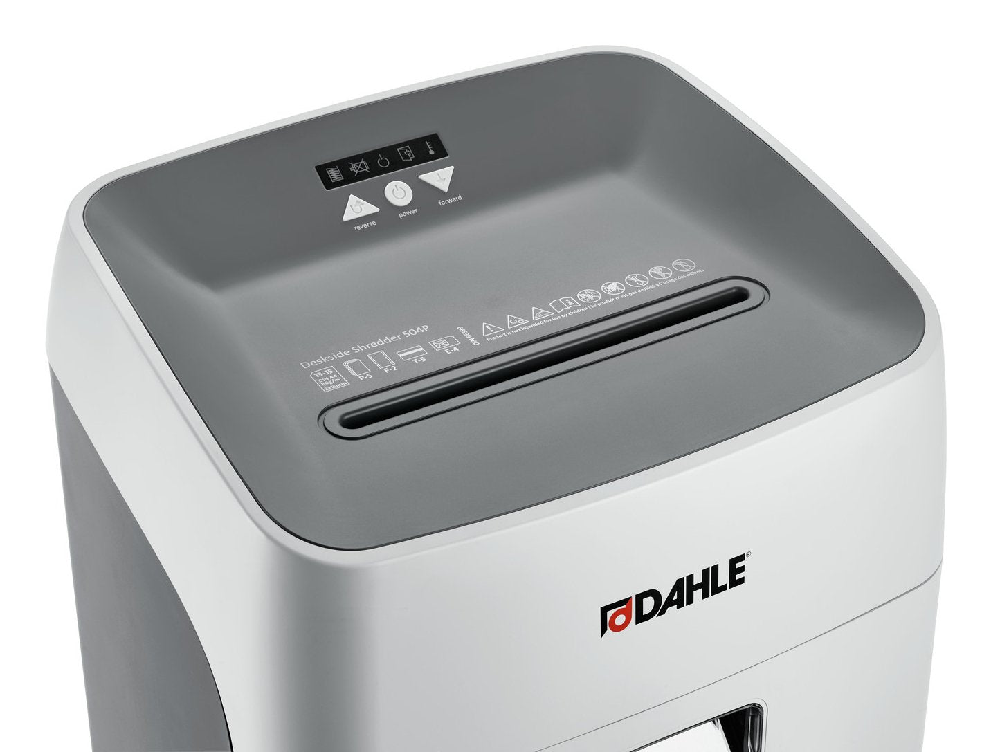 Dahle Deskside 504p Destructora De Papel Manual - Microcorte P-5 - Destruye Hasta 15 Hojas - Capacidad De La Papelera
