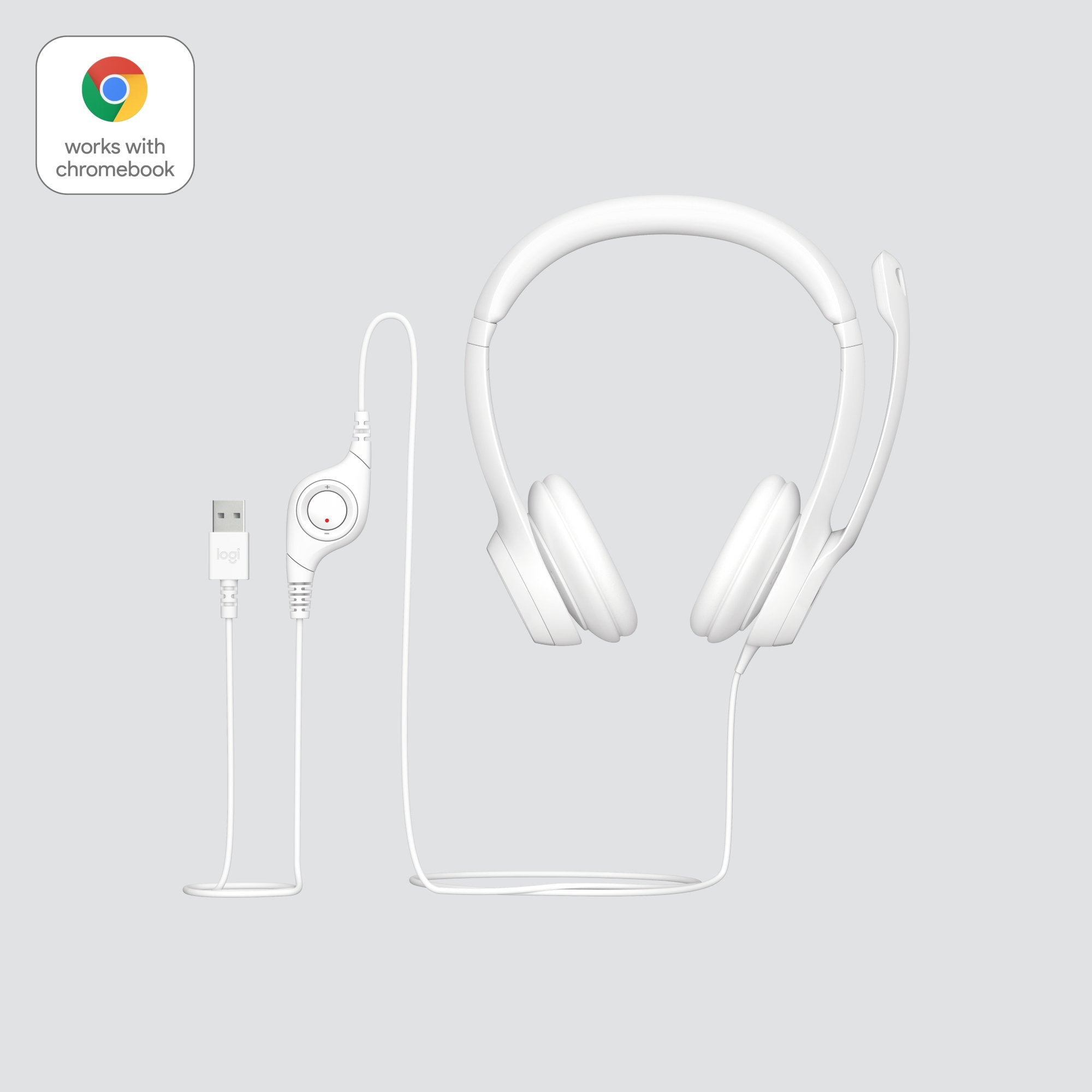Logitech H390 Auriculares Alámbrico Diadema Usb Tipo A Blanco