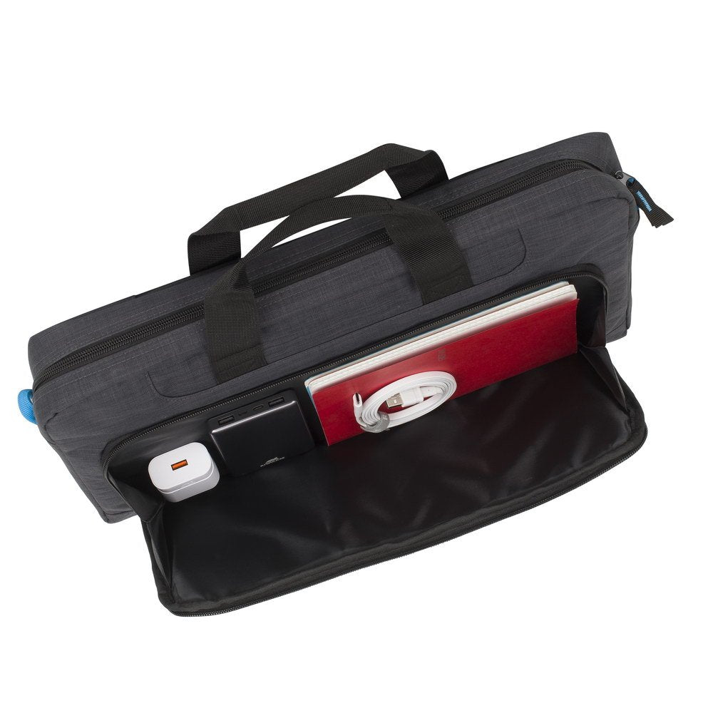 Rivacase Regent 8058 Maletines Para Portátil 43,9 Cm (17.3") Bandolera Negro, Cian