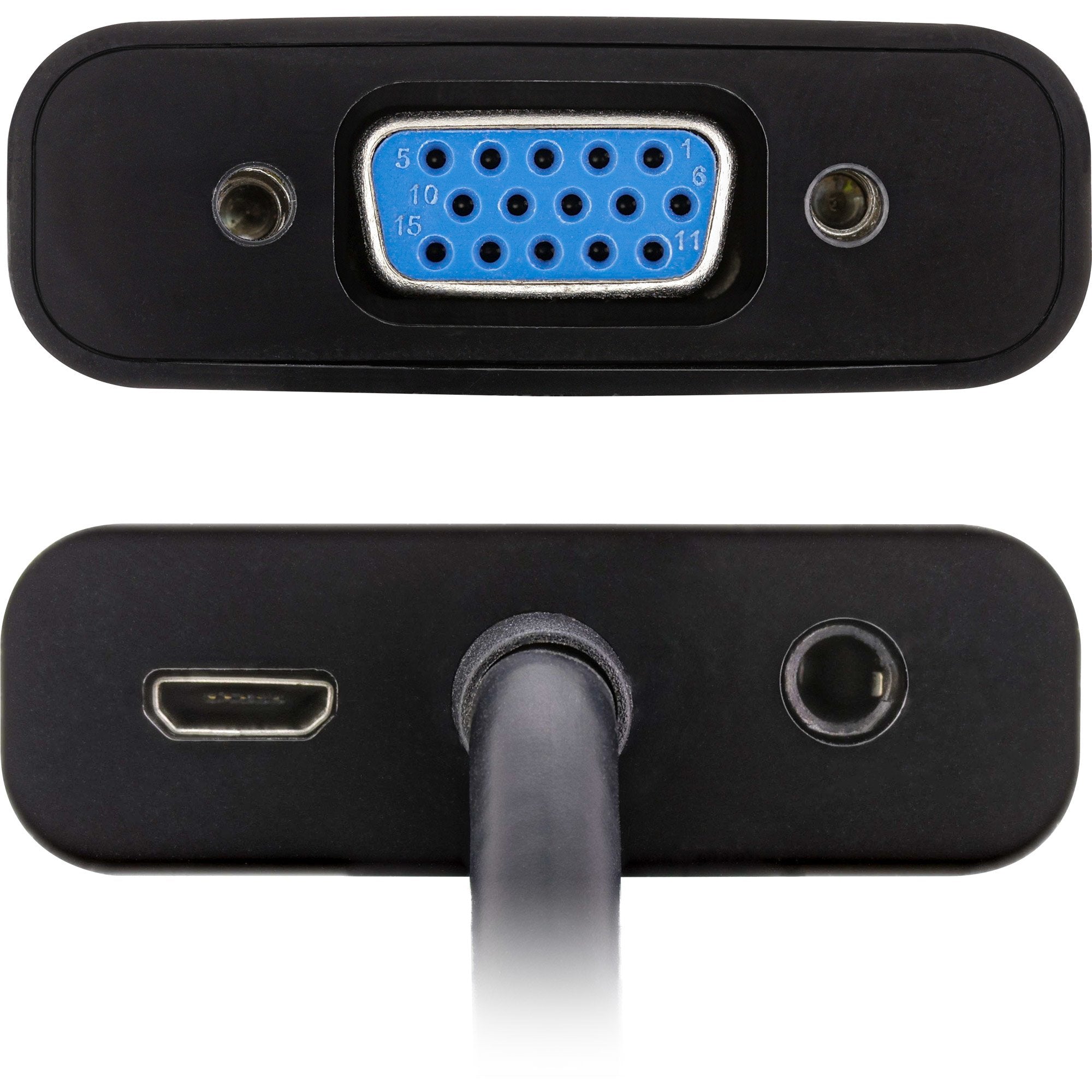 Cable Inline Hdmi A Vga, Con Audio