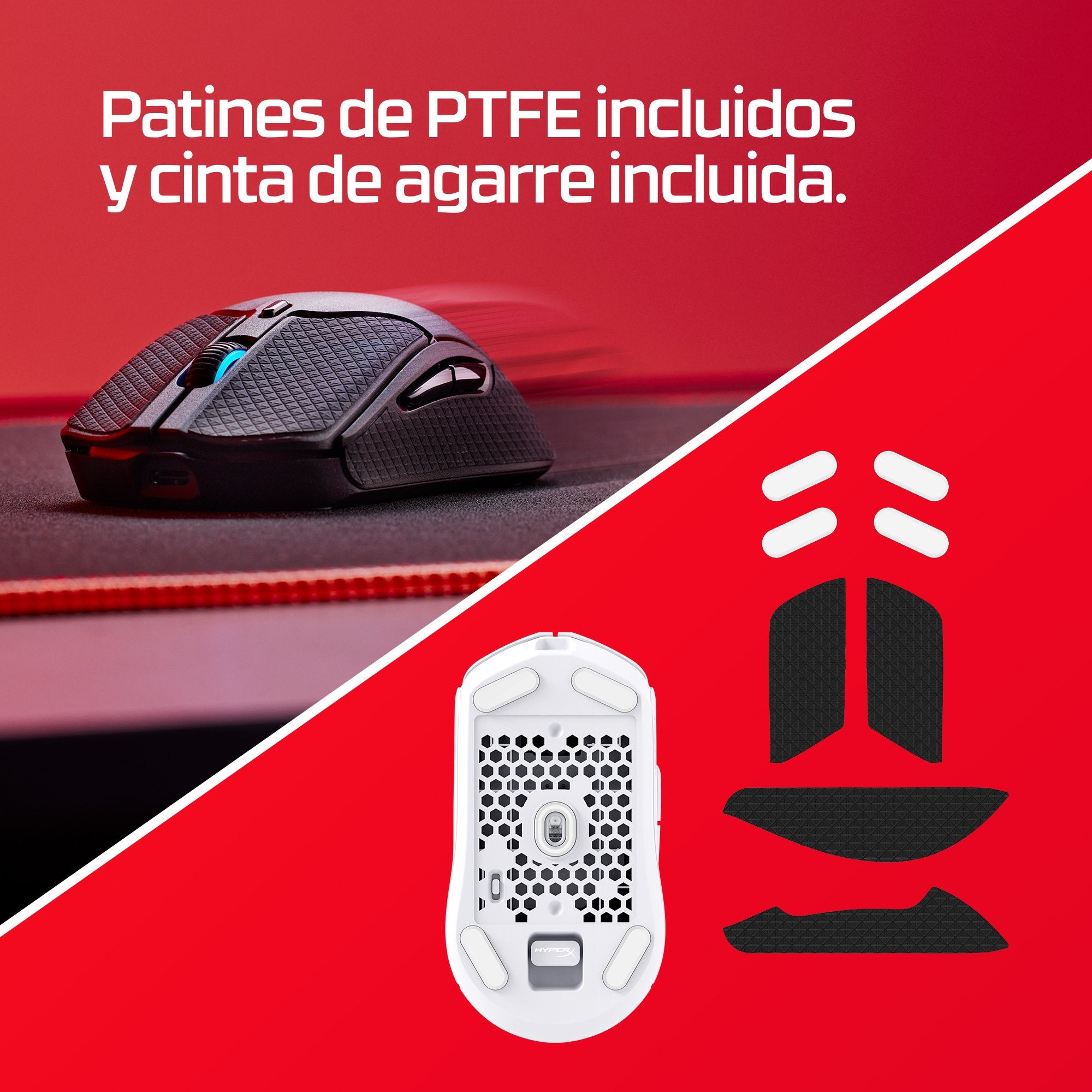 EAN 0196786272554 - HyperX Pulsefire Haste 2 Wireless Black Gaming Mouse ratón Juego Ambidextro RF Wireless + Bluetooth 26000 imagen 3