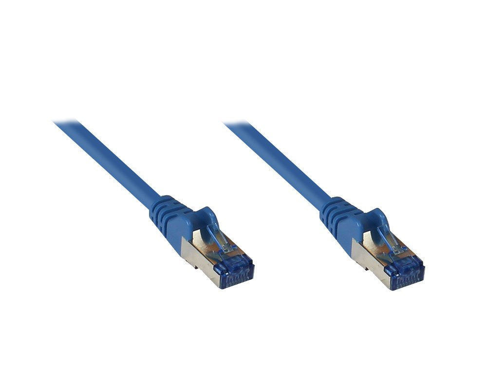Goodconnections Cable De Red Mit Rastnasenschutz, Cat. 6a, S Ftp, Pimf, Halogenfrei, 500mhz, Blau, 0,25m,