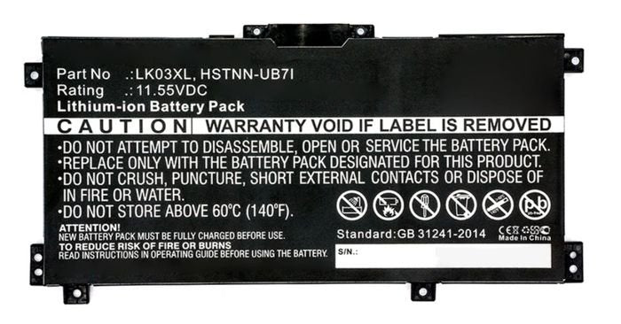 Hp Battery 3c 52wh 4.55ah