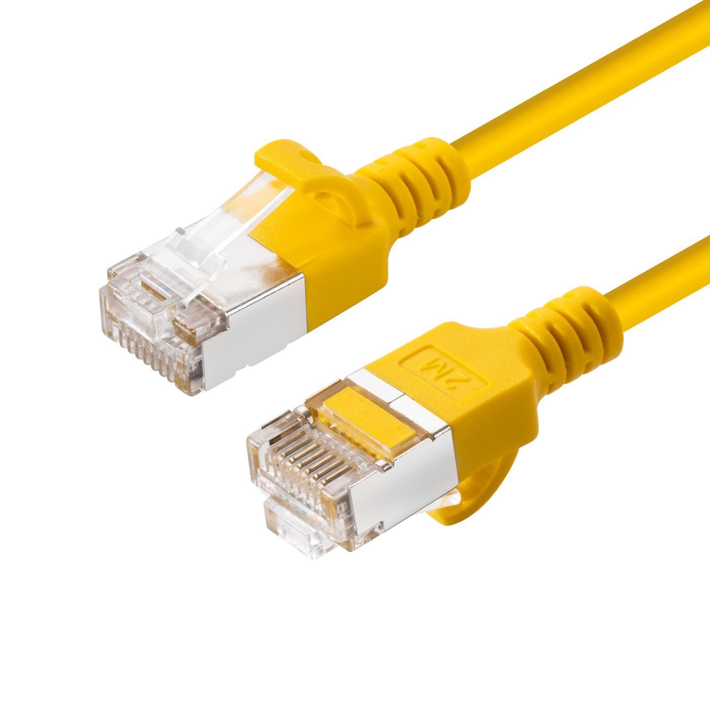 Cat6a U-Ftp Slim, Lszh, 0.15m  Network Cable, Yellow