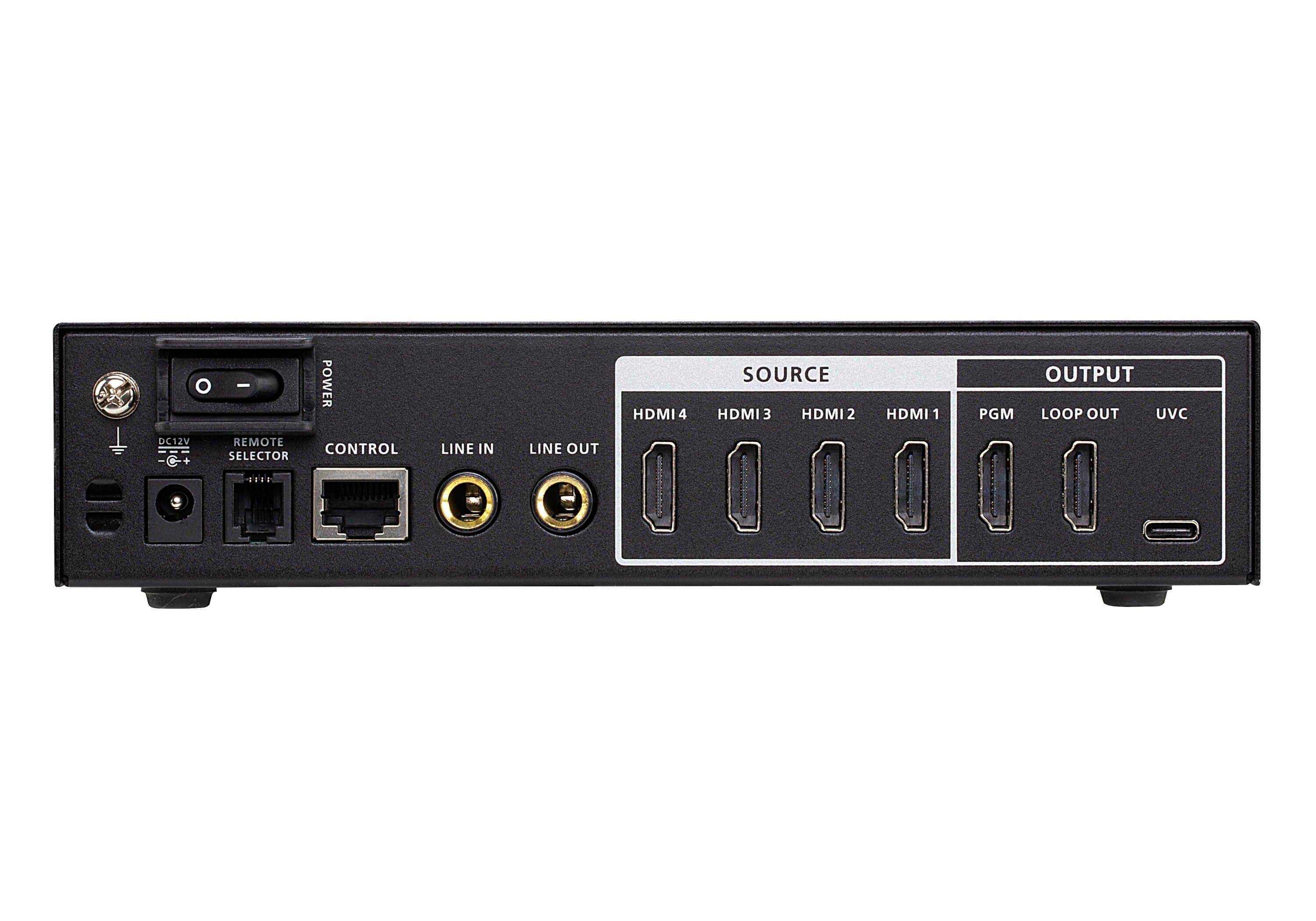 Camlive Pro 4k Conmutador De Vídeo Hdmi A Usb De 4 Entradas  Aten Uc3430