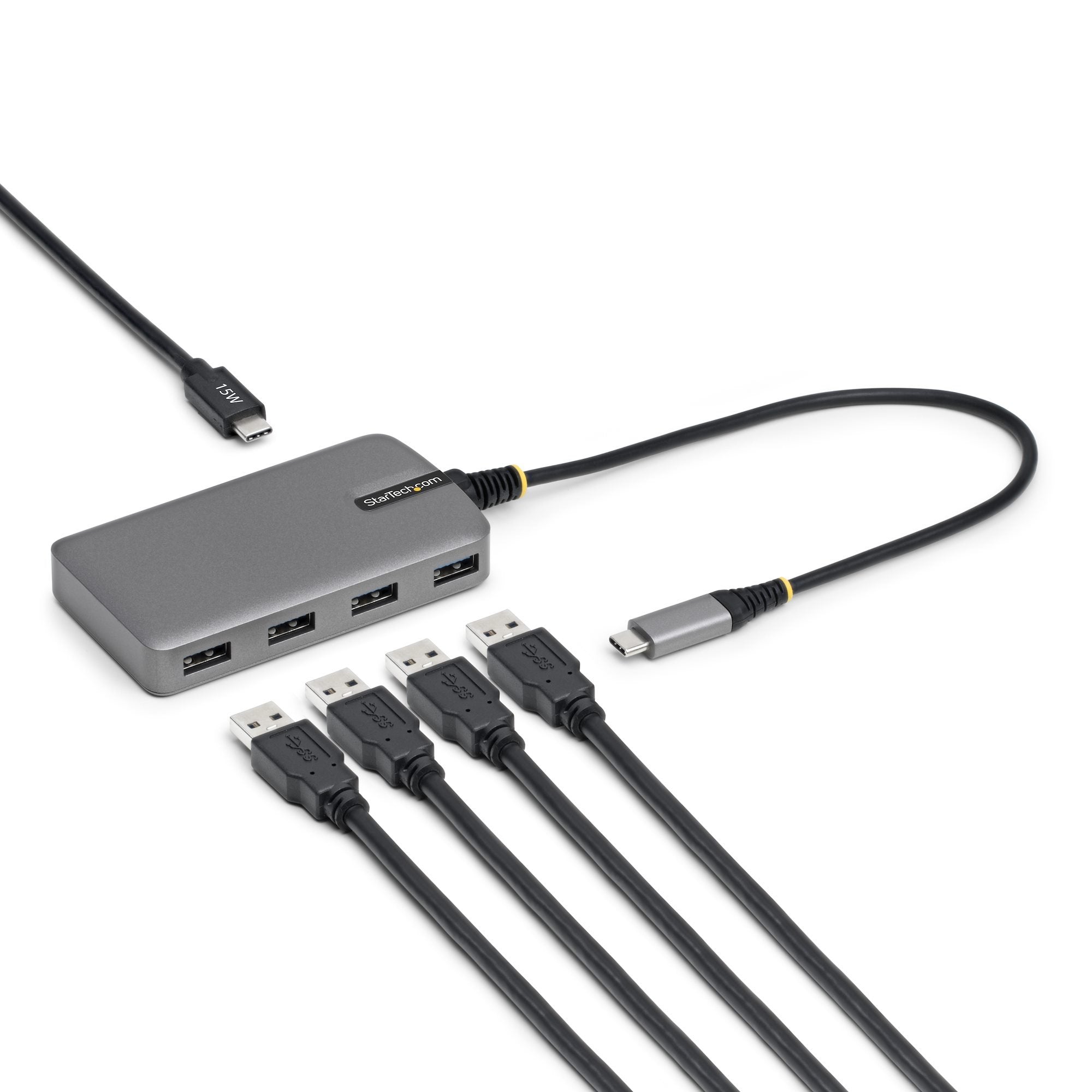 Hub Usb-C De 4 Puertos Usb-A - 5gbps - Alimentado Por El Bus