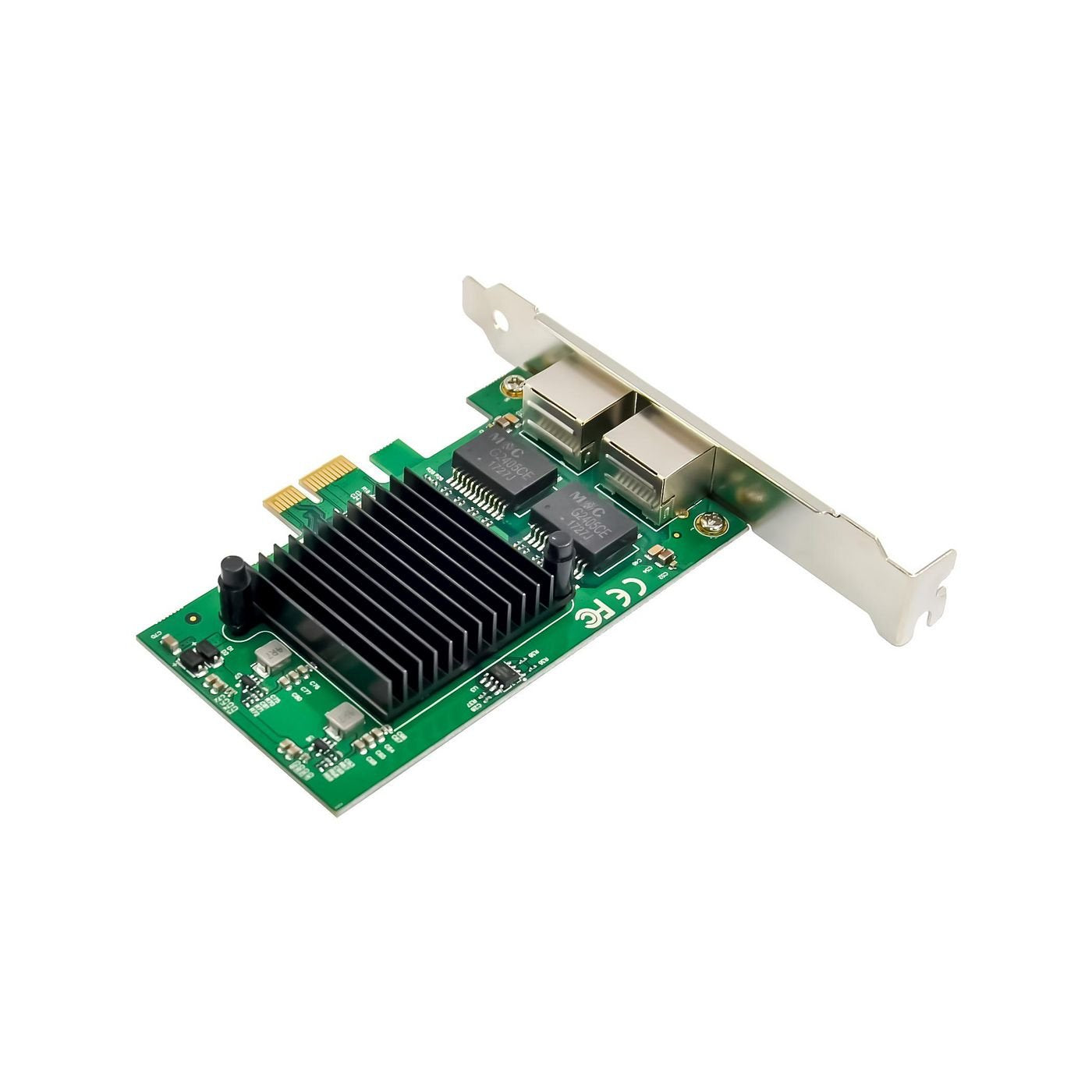 Network Card Pcie X1 Intel  82575 Dual- Rj45