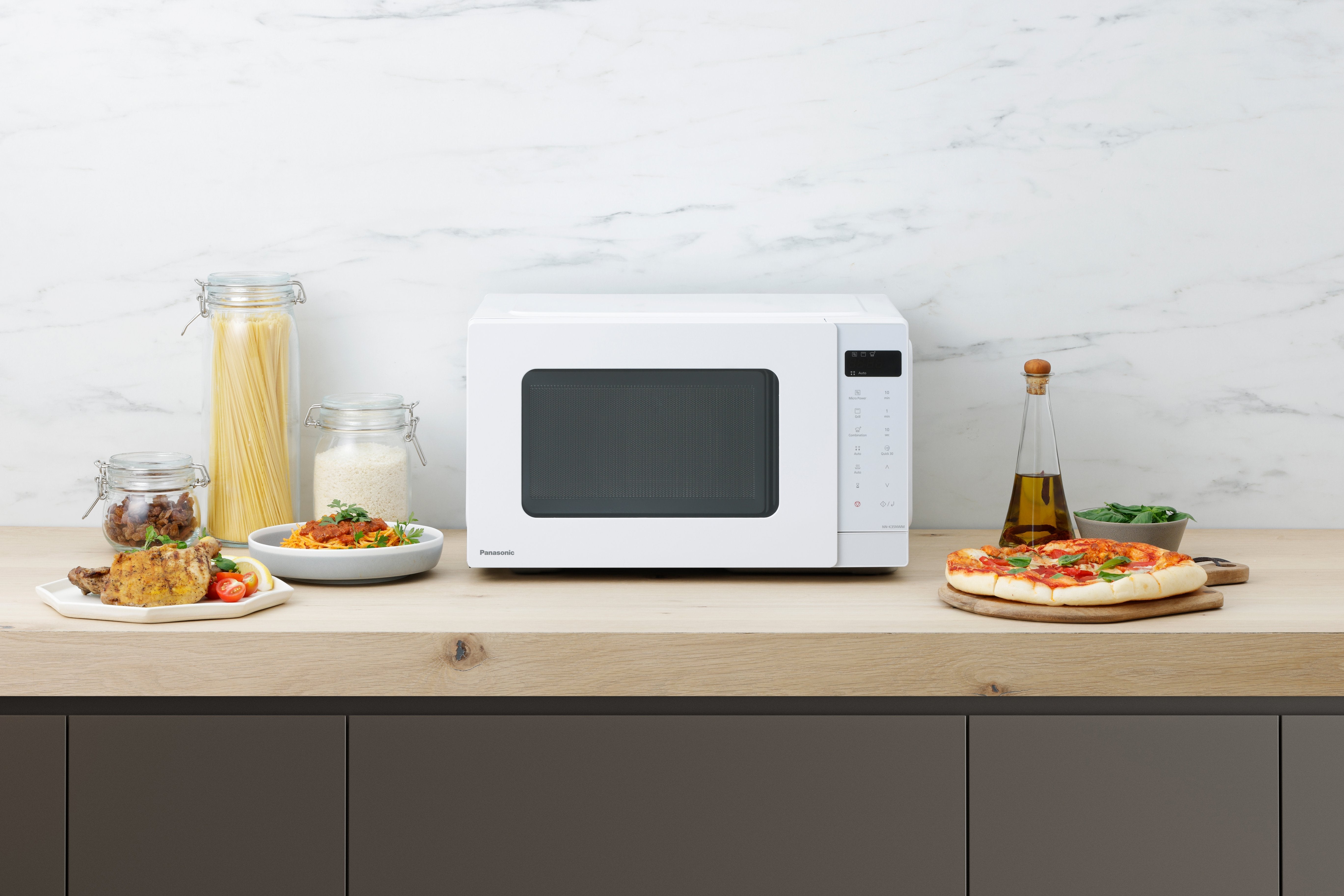 Panasonic Pan Nn-K35nw Mepg Mikrowelle  Microondas 24 L 900 W Blanco