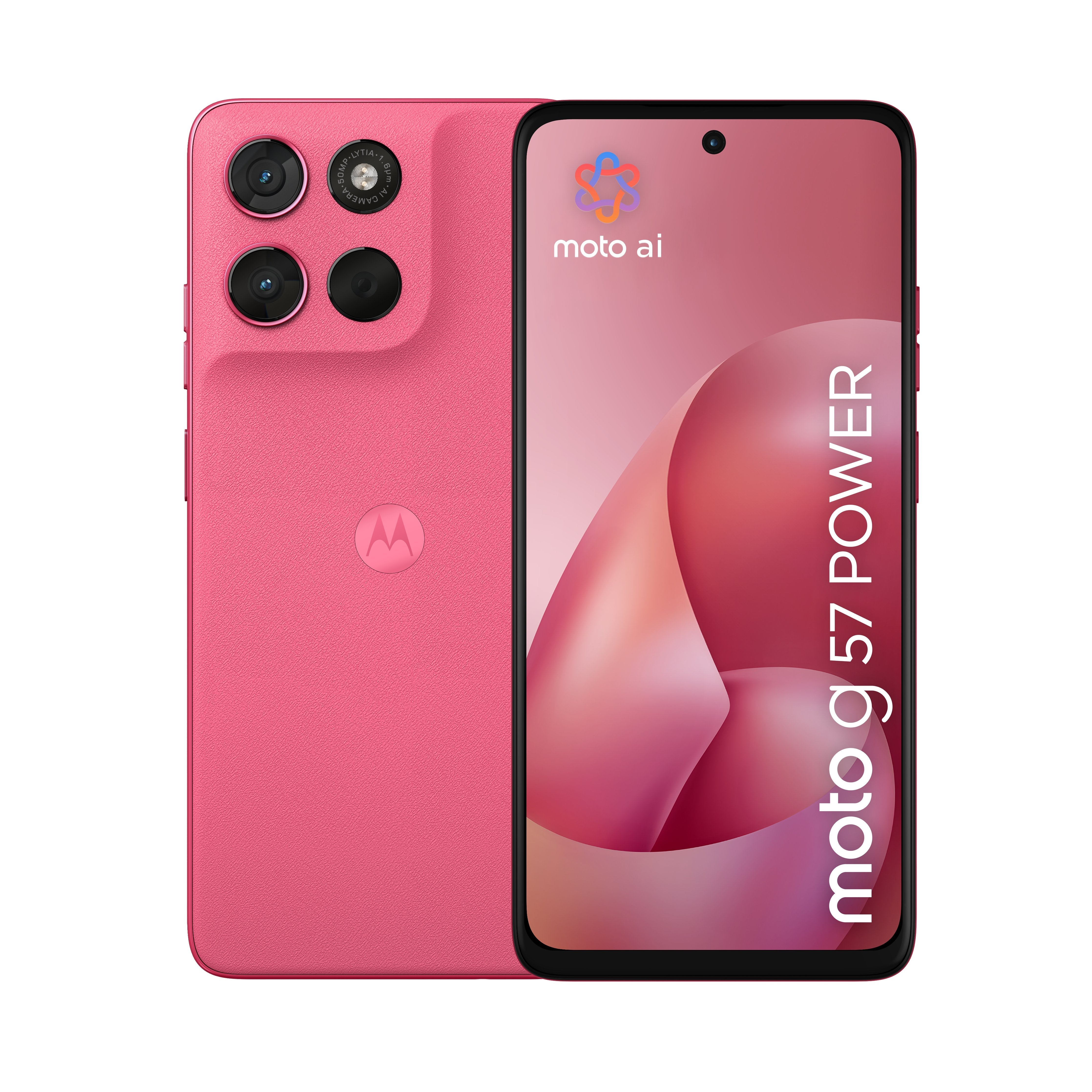 Motorola Moto G57 Power 17,1 Cm (6.72") Sim Doble Android 16.0 5g Usb Tipo C 12 Gb 256 Gb 7000 Mah Rosa
