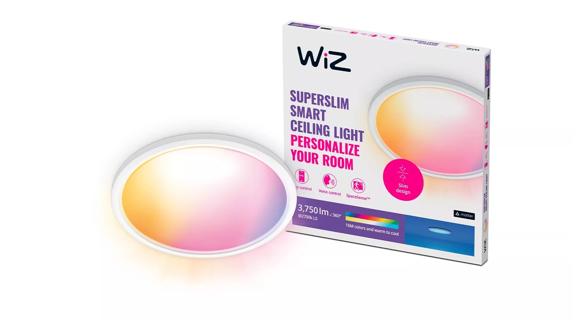 EAN 8720169072657 - WiZ 8720169072657 iluminación inteligente Luz de techo inteligente Wi-Fi/Bluetooth imagen 2