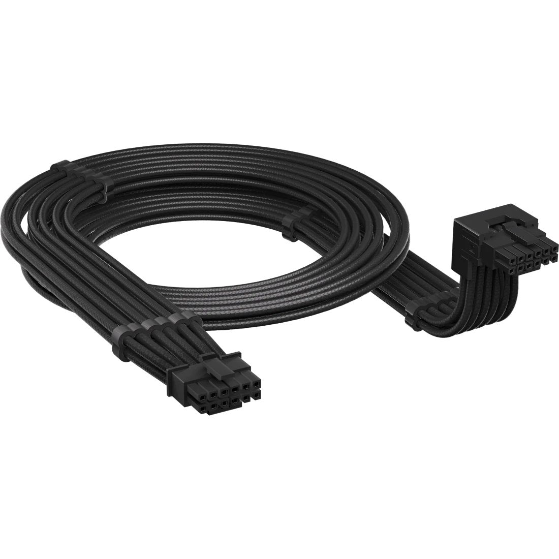 Cable De Alimentación Corsair 90° 12v 2x6 Gpu Estilo A  Negro, 65 Cm, Pines De Detección Debajo Del Conector De 12 Pines Cp-8920351