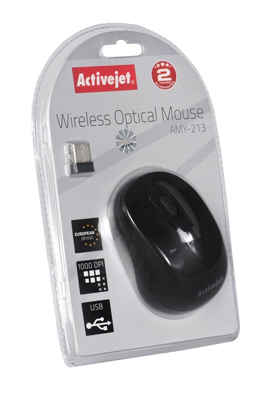 Ratón Activejet Amy-213  Ambidextro Rf Inalámbrico Óptico 1600 Dpi