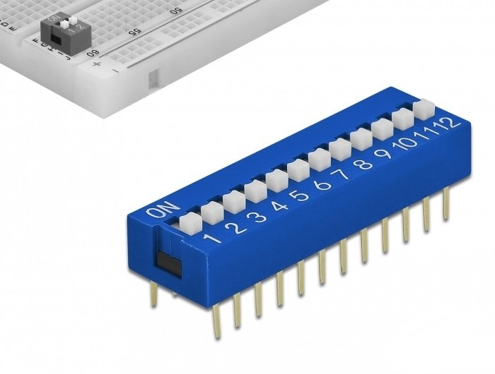 66388 Zubehr Fr Leiterplatten Dip-Schalter Blau 10 Stck(E) (66388)