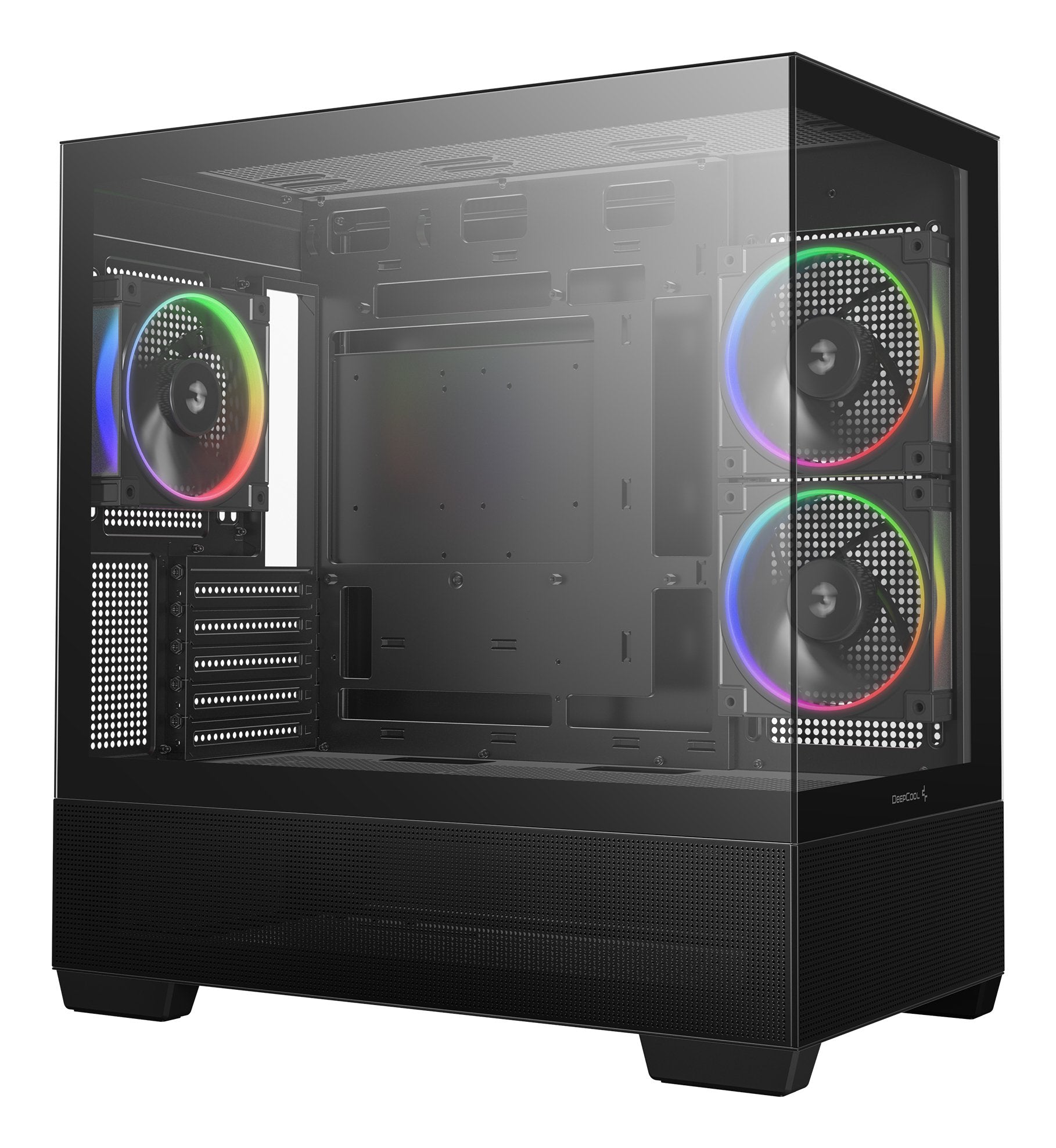 Deepcool Cg380 3f, Caja Torre Negra, Vidrio Templado X 2 R-Cg380-Bkagm3-G