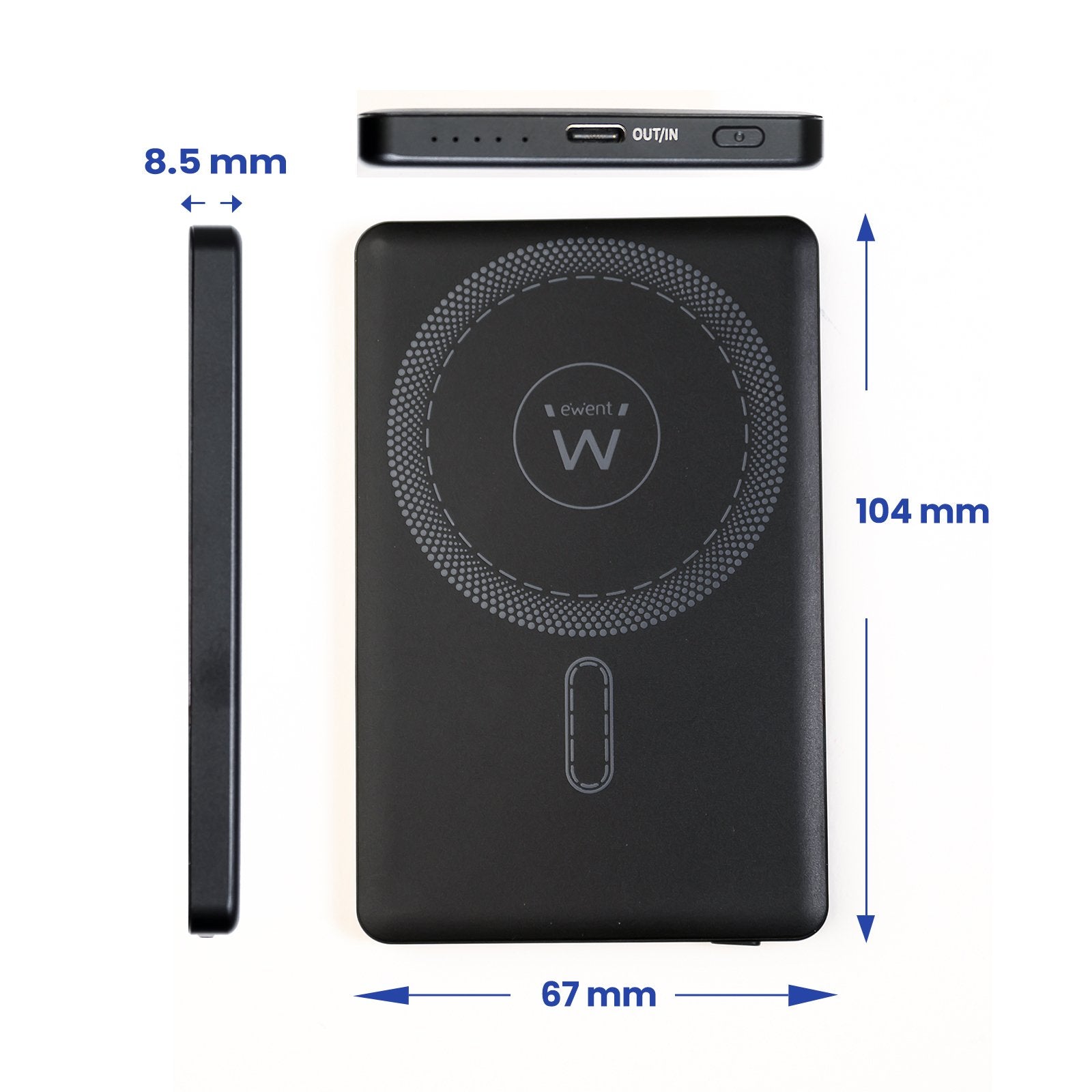 Powerbank Ewent Ew1160 Ultraslim Magsafe 5000mah