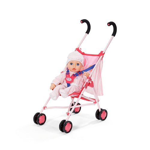 Zapf Creation Cochecito Baby Born® Con Bolso, Cochecito Para Muñecas Rosa 840665