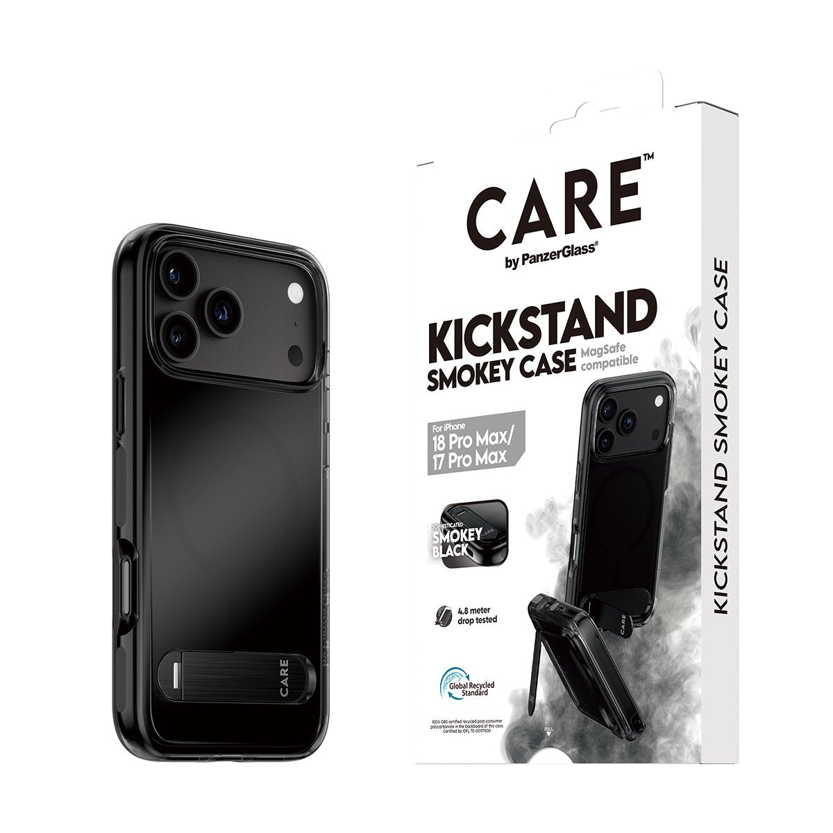 Care By Panzerglass Kickstand Case Smokey M. Negro Magsafe Iphone 17 Pro Max