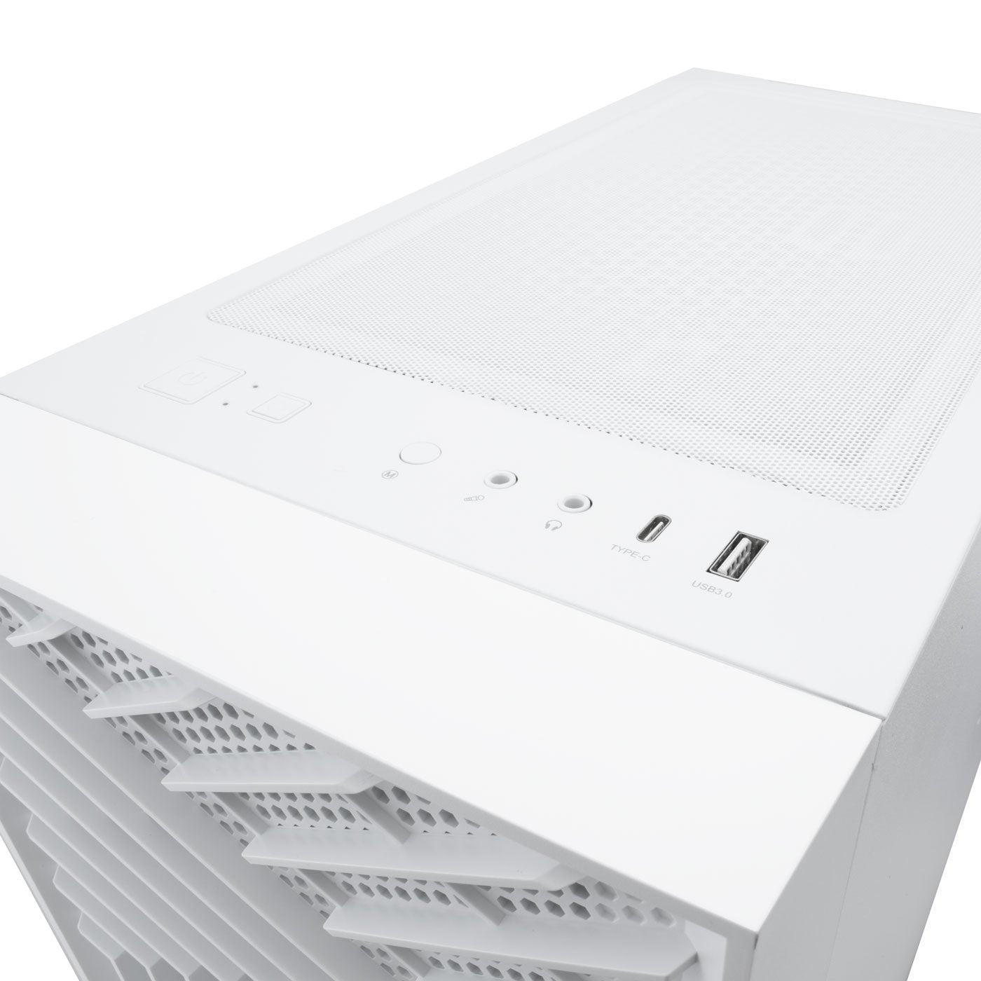 Coolbox Caja Atx Gaming Ga300 Grid Line Blanca
