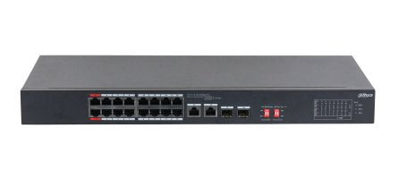 Switch Dahua S3218-16et-135 Switch Type Unmanaged Switch Layer L2 Rack Mounting Yes Stackable Yes Form Factor 1u 16xrj-45 Ports Rj-45 Ports Type Gigabit Ethernet (10/100/1000) 2xsfp Module Slots Quantity Power Over Ethernet (Poe) Yes 2xpowe