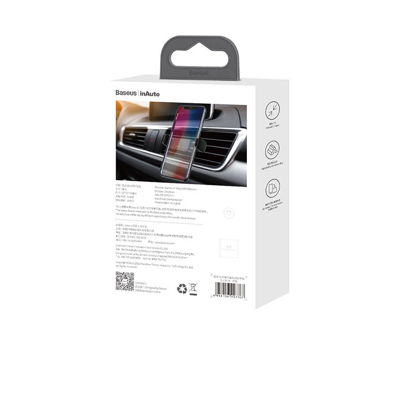 Soporte Baseus Steel Cannon Smartphone Negro, Plata