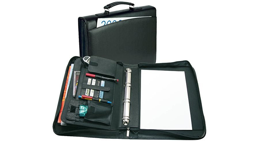 Wedo Orgamappe Kunmleder A4 4-Ring Con Tragegriff Negro