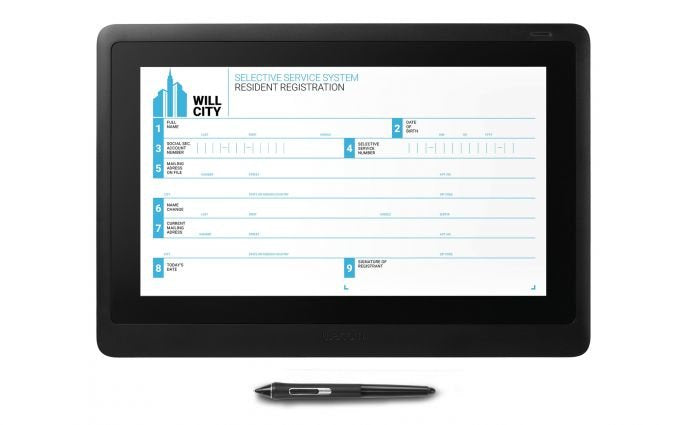 Wacom Dtk-1660e, Tableta Gráfica Negra