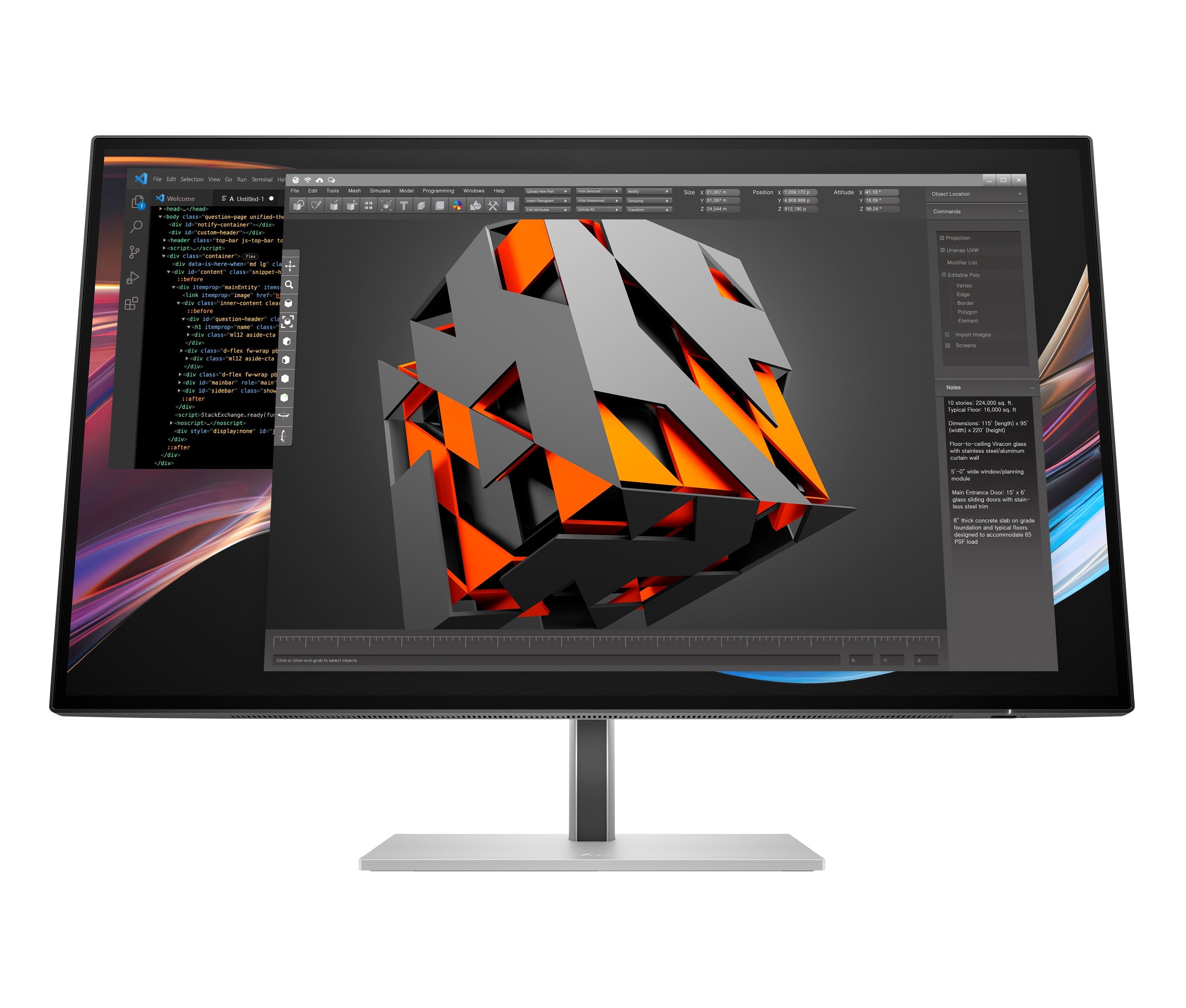EAN 5715063470220 - HP Series 7 Pro 27 inch 4K Thunderbolt 4 Monitor - 727pk pantalla para PC 68,6 cm (27") 3840 x 2160 Pixel imagen 1