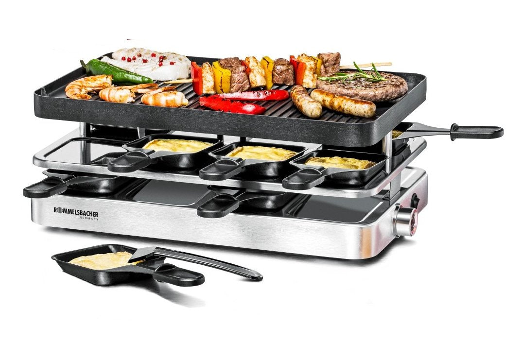 Rommelsbacher Juego De Raclette 1200w 8 Sartenes Rc 1400