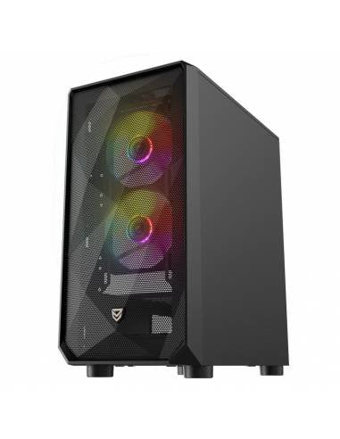 Nfortec Dys Tempered Glass Usb 3.0 Argb Black