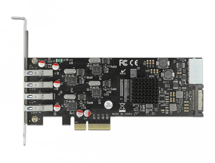 Tarjeta Delock Pci Express X4 Usb 3.0 Externos