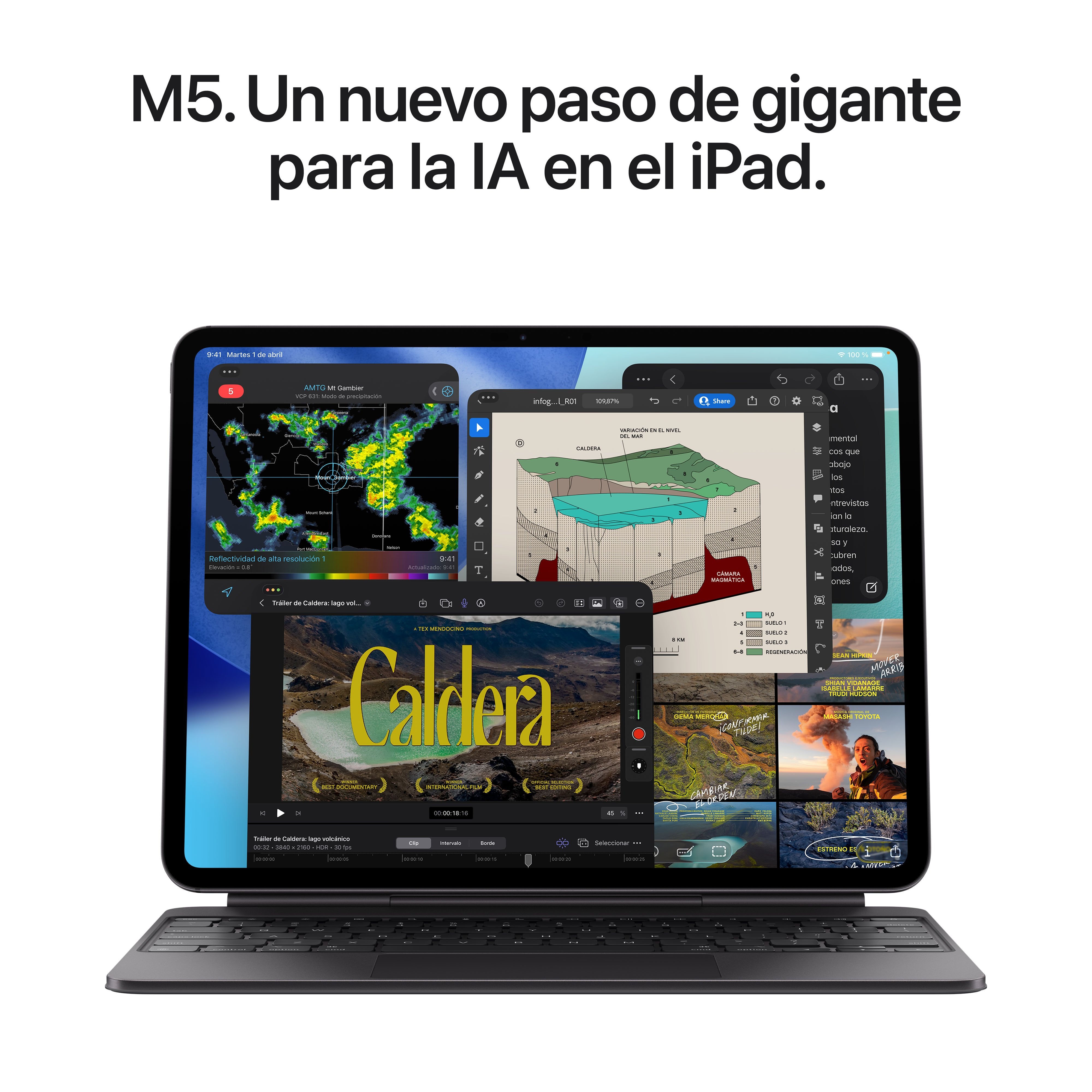 EAN 0195950405545 - Apple iPad Pro 5G Apple M LTE-TDD & LTE-FDD 1 TB 33 cm (13") 16 GB Wi-Fi 7 (802.11be) iPadOS 26 Plata imagen 4
