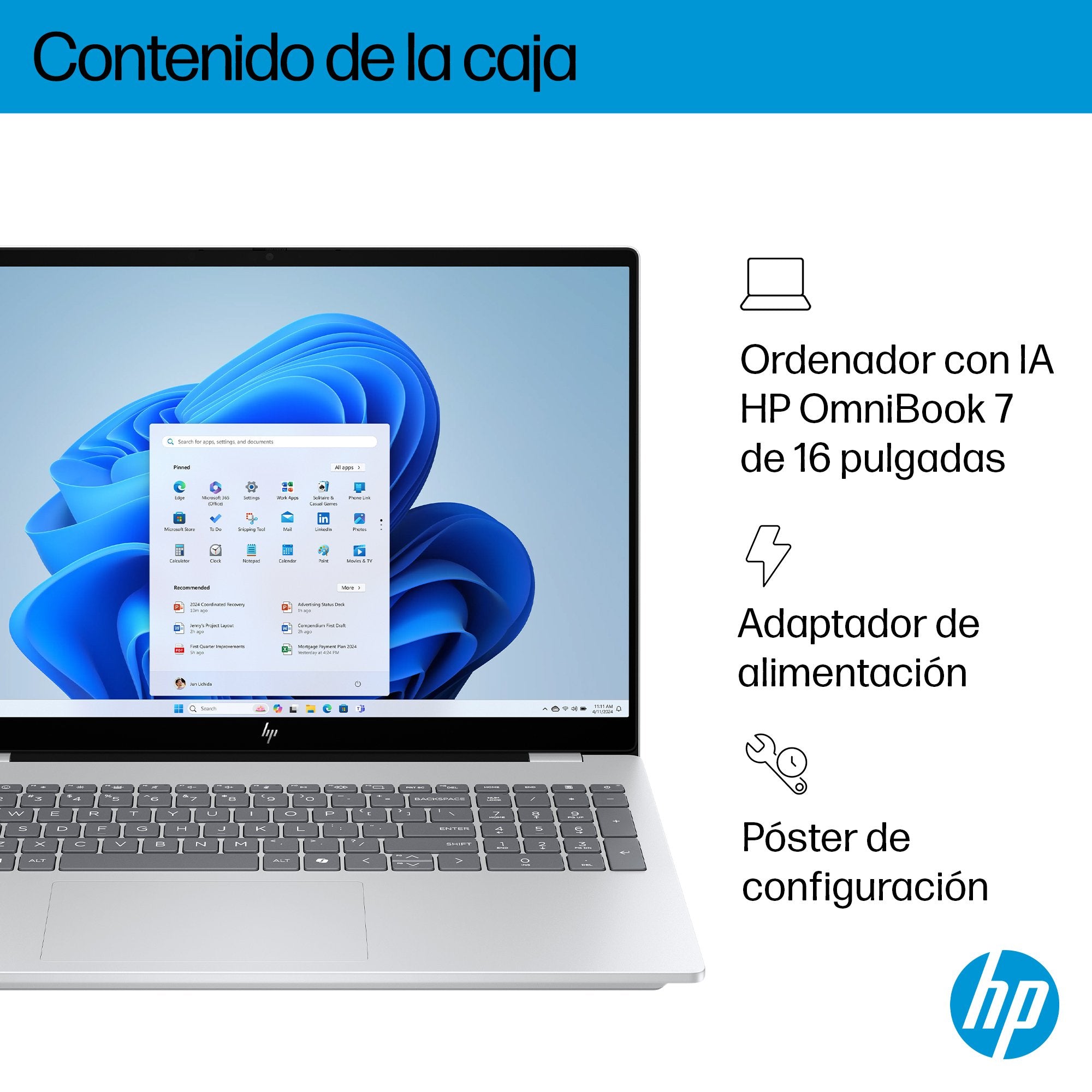 Hpc Hp Obk 16-Ay0007ns U7-255h 32gb 1tb Rtx4050 6gb 16" Tac W11h Pl