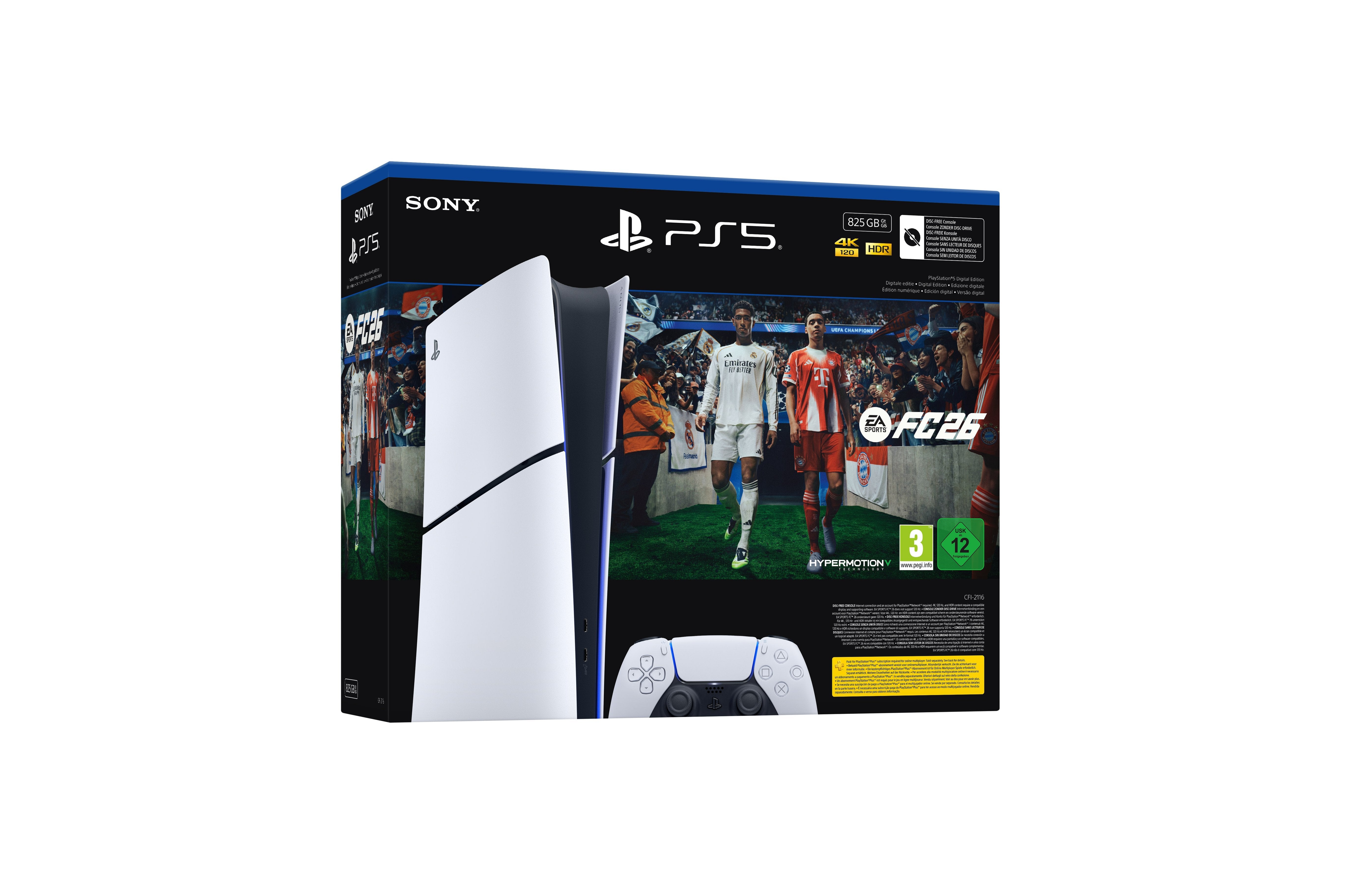 Sony Ps5 Konsole Slim Digital E-Chassis + Ea Fc26