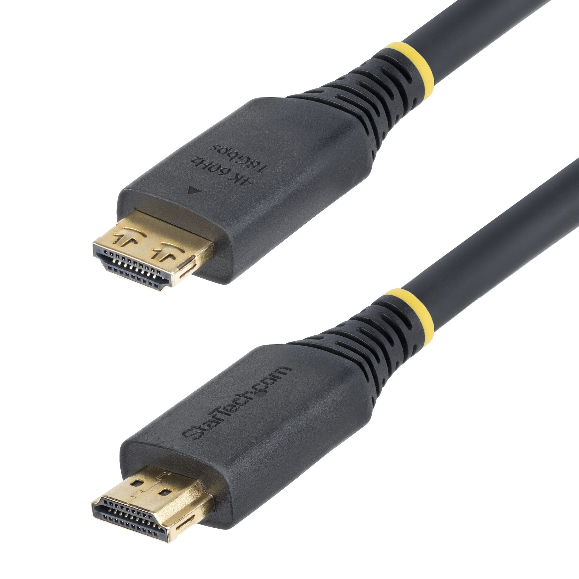 Startech.Com High Speed Cable Hdmi Hdmi Macho A Hdmi Macho 7 M Blindado Negro Sin Halógenos Pasivo Admite 4k60hz Soporte 1440p (Uwqhd) A 144hz 1080p Hasta 240hz