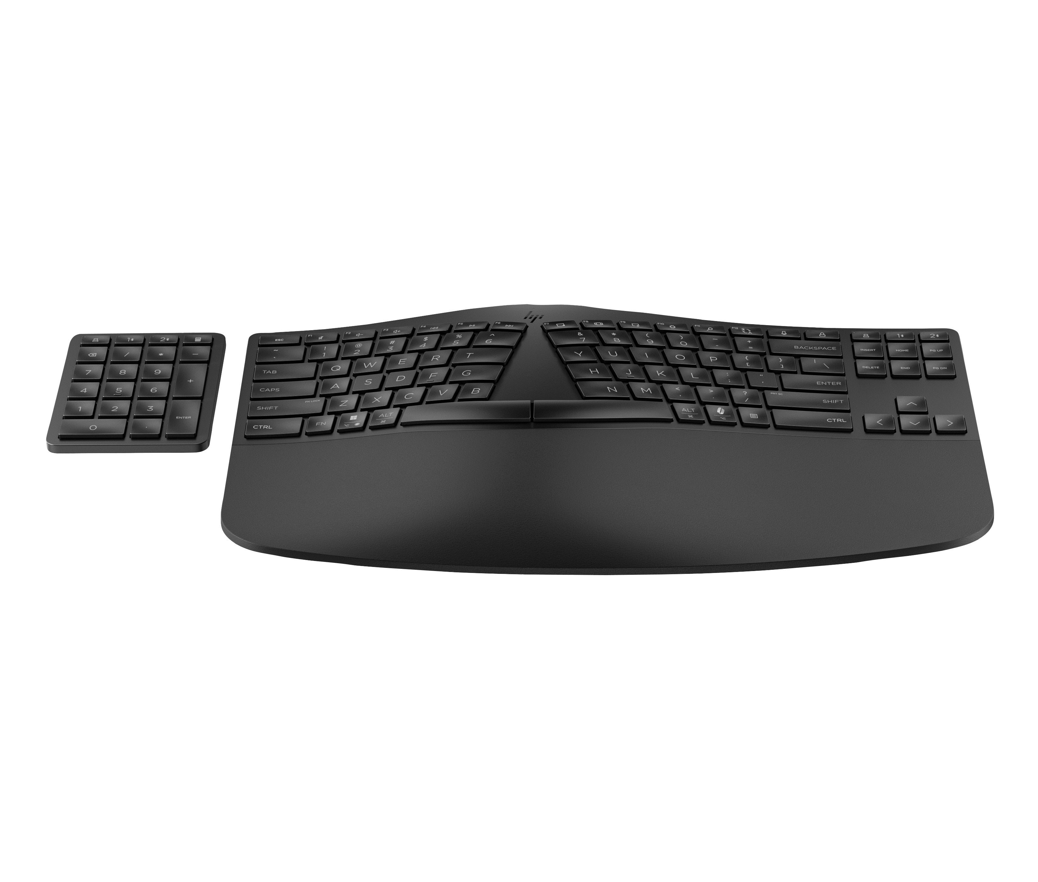 EAN 0197192179284 - HP 965 BLK Ergonomic Wireless Keyboard teclado Hogar RF Wireless + Bluetooth Negro imagen 3
