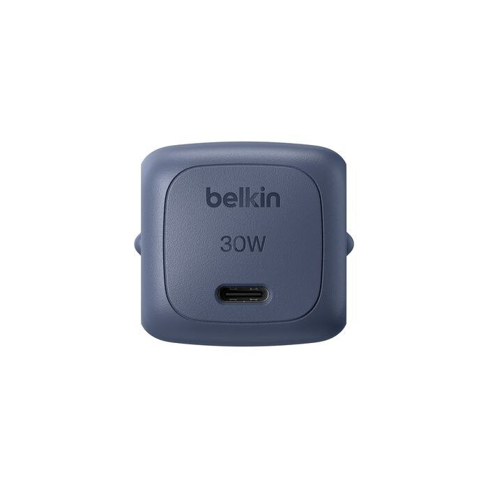 Pack Cargador De Red *Gan* Usb-C 30w Pd + Cable Tresse Usb-C Vers Usb-C 2m - Indigo - Belkin