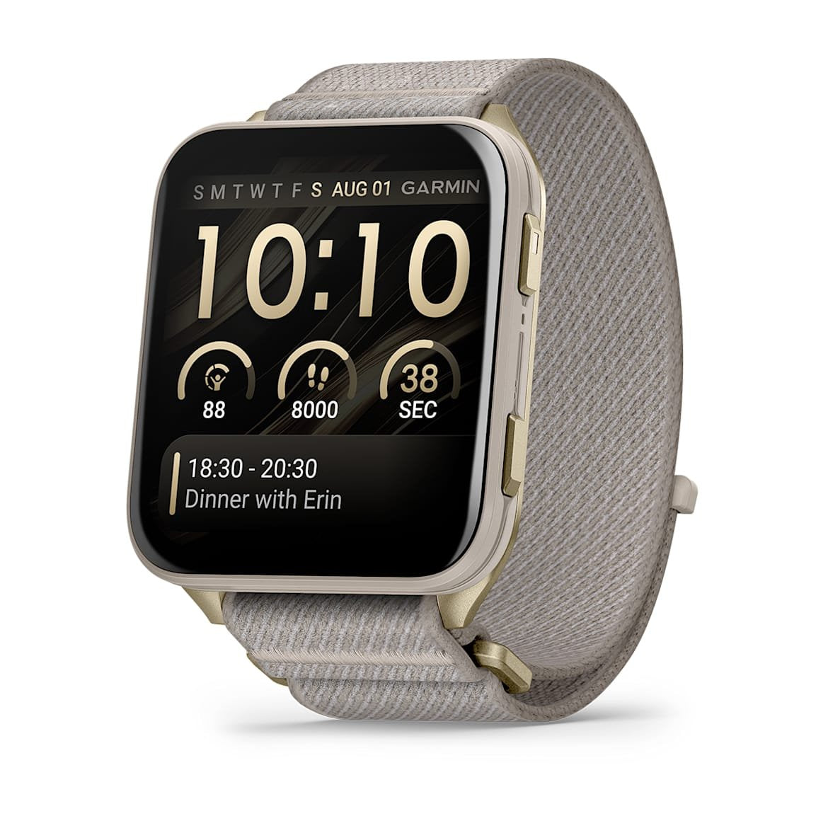 EAN 753759368777 - Garmin Venu X1 5,08 cm (2") AMOLED Digital 448 x 486 Pixeles Pantalla táctil Oro, Titanio Wifi GPS (satéli imagen 1