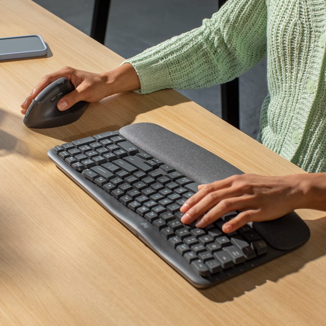 Logitech Wave Keys And Lift Combo Negro Logi Bolt Usb Bluetooth De