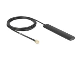 Delock Wifi 5,8 Ghz Antenne Rp-Sma Stecker 3 Dbi Omnidirektional Mit Anschlusscable Rg-174 3 M Schwarz Klebemontage