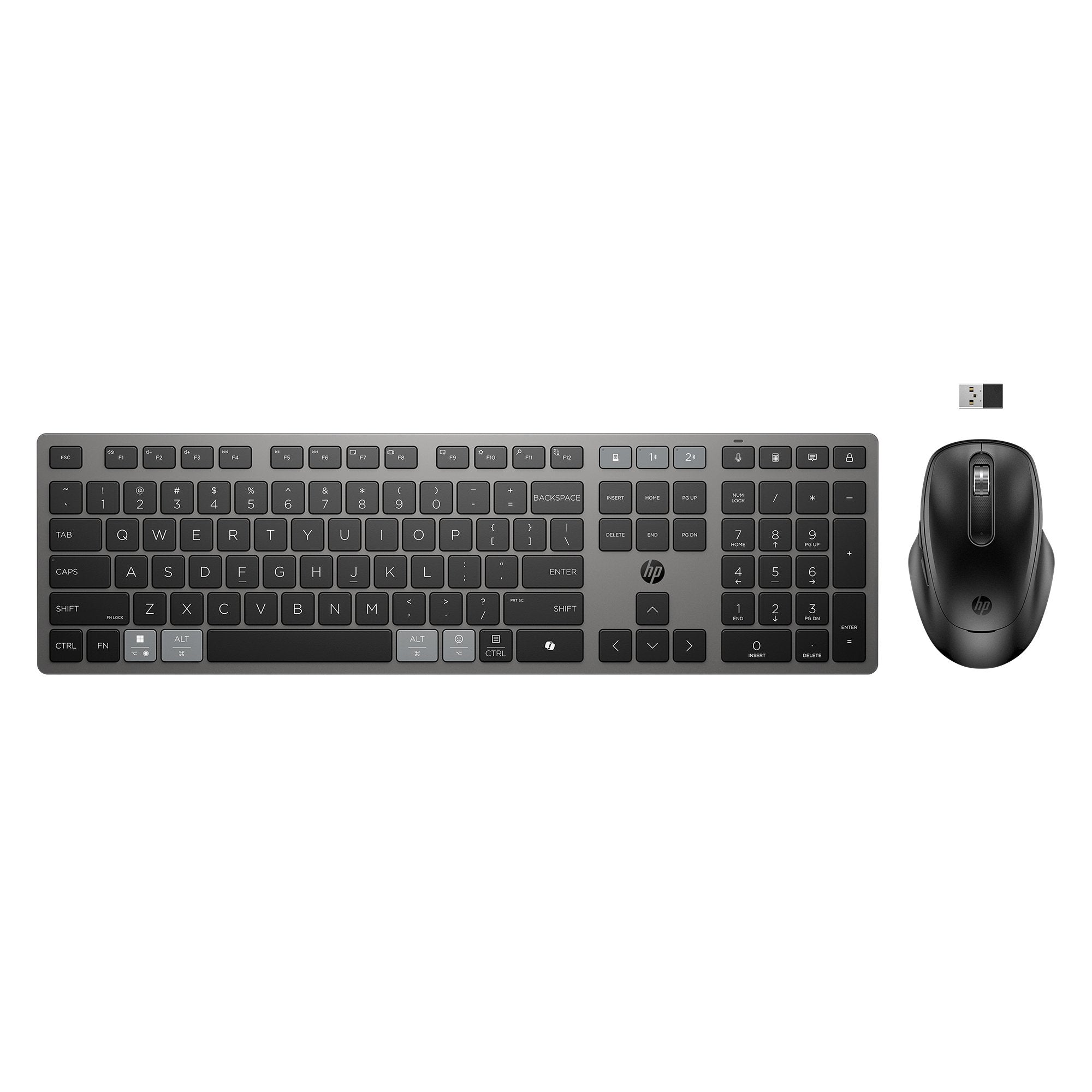 EAN 198122955480 - HP 725 Multi-Device Rechargeable Wireless Keyboard and Mouse Combo teclado Ratón incluido Oficina RF Wirel imagen 1