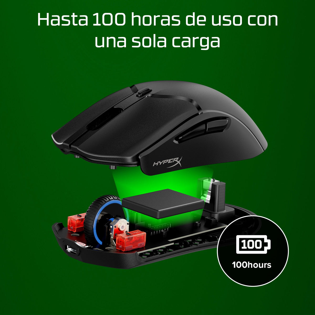 EAN 0197192120217 - HyperX Pulsefire Haste 2 Mini Wireless Black Gaming Mouse ratón Juego Ambidextro RF Wireless + Bluetooth  imagen 7