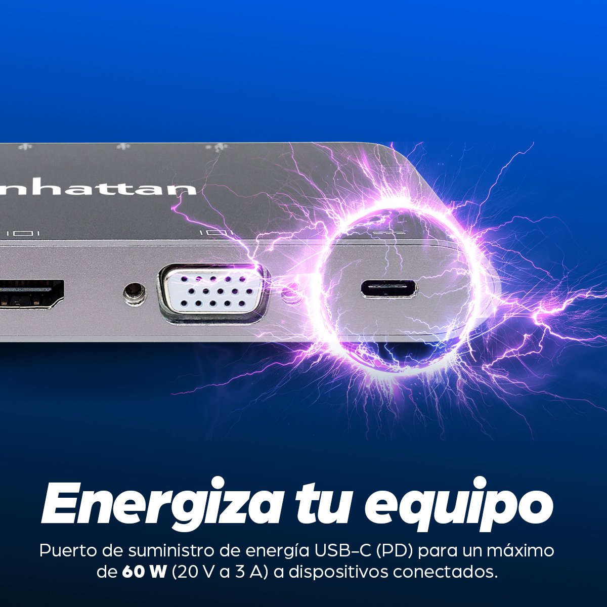EAN 0766623152808 - Manhattan 152808 base para portátil y replicador de puertos Alámbrico USB 3.2 Gen 1 (3.1 Gen 1) Type-C Pl imagen 14