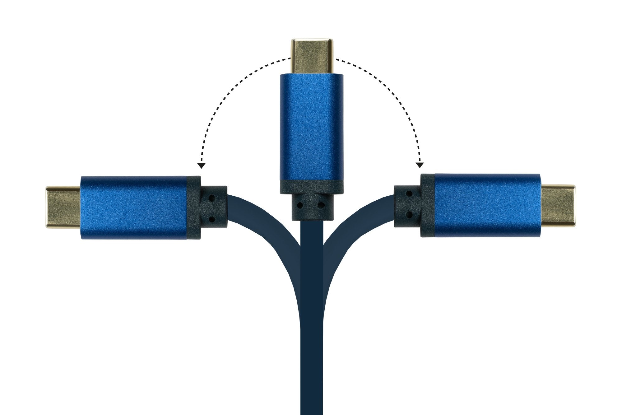 EAN 4014619554669 - Alcasa 4520-CSF020B adaptador de cable de vídeo 2 m USB Tipo C HDMI tipo A (Estándar) Azul imagen 4