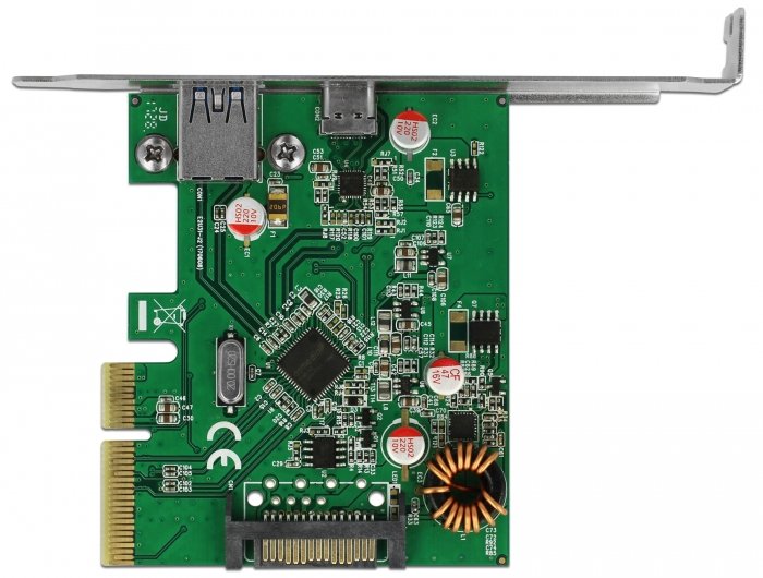 Delock Tarjeta Pci Expres Usb 3.1 A 1 X  Usb Externo Type-C +1xext. Usb Typ-A