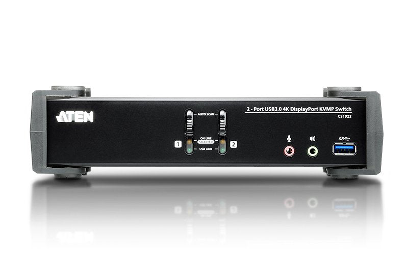 EAN 4719264644764 - ATEN CS1922 interruptor KVM Negro imagen 3